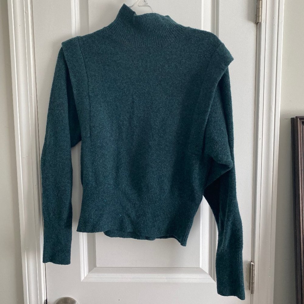 Prologue Forest Green Shoulder Sweater
